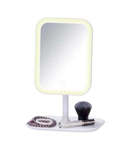 Miroir LED à poser Bertiolo - Blanc