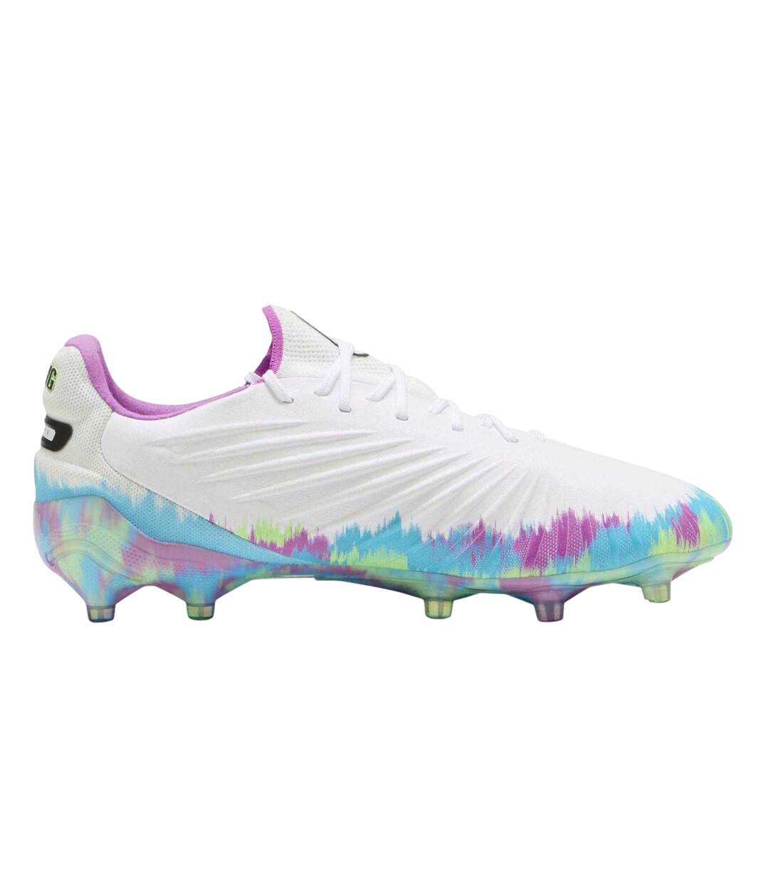 Mens King Ultimate Brilliance Tie Dye Firm Ground Football Boots White Puma-1