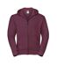 Veste à capuche authentic homme bordeaux Russell