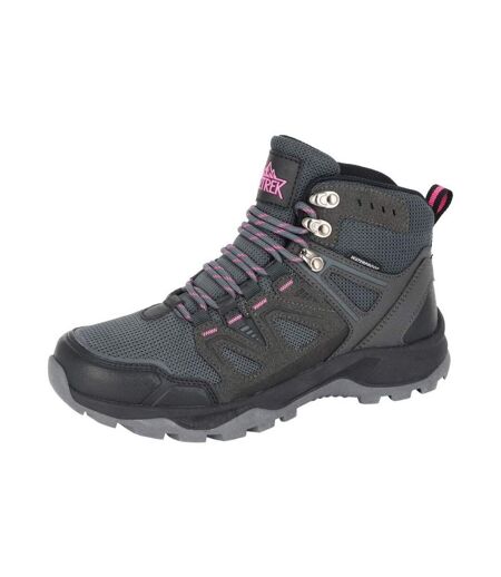 Womens/ladies Caledonia Waterproof Ankle Boots Grey Aztrek