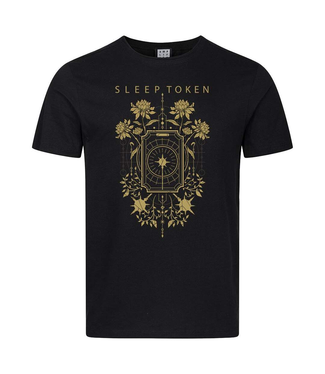 T-shirt Motif/style Sleep Token Caramel Floral Adulte Noir Amplified-1