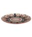 Lot de 6 Assiettes à Dessert Mandala 19cm Orange-2