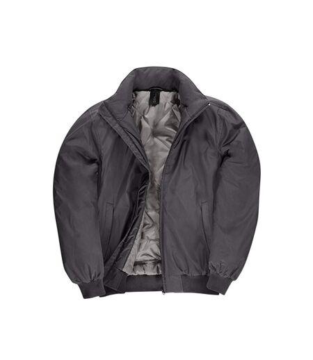 Blouson Aviateur Crew Homme Gris Foncé Uni B&C