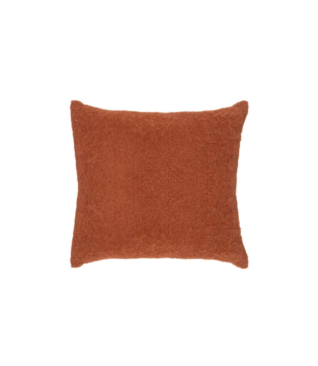 Coussin Déco Effet Mohair Kodi 45x45cm Terracotta-1