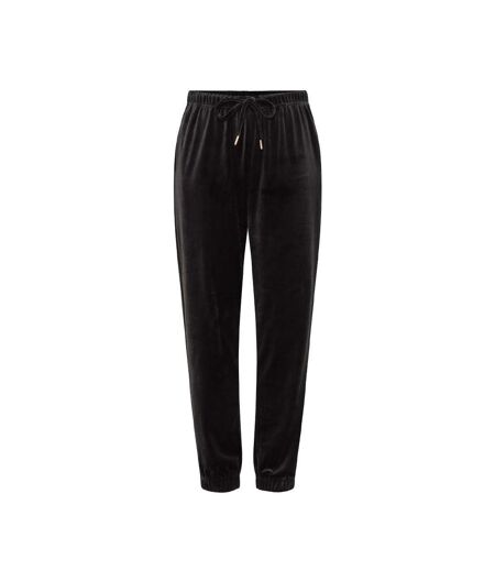 Jogging velours noir femme pieces pcsilli - m