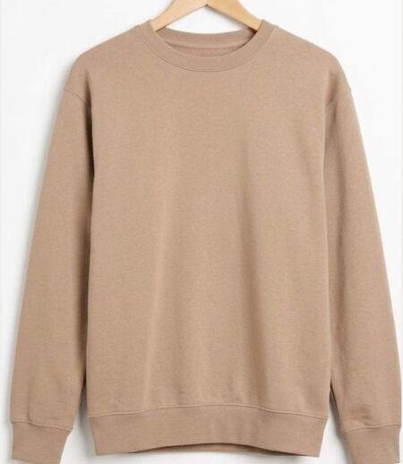 CHALLENGER E213 — Sweat col rond beige : le confort ultra-résistant