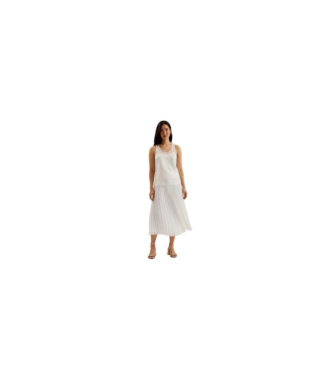 Débardeur Sans Manches Femme Blanc Cassé Ted Baker-1