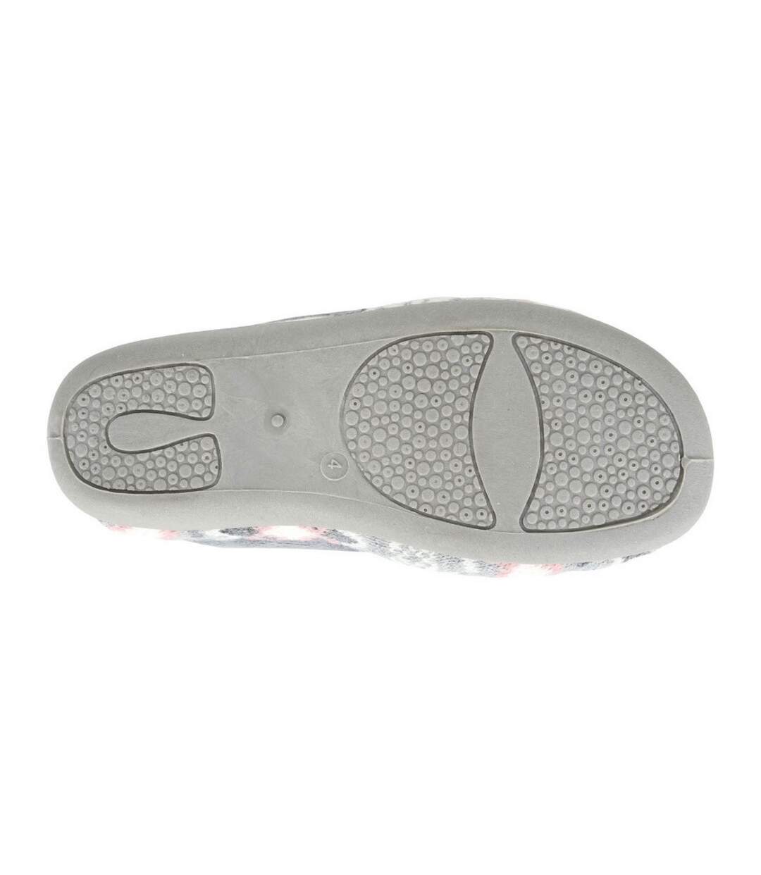 Chaussons Motif/style Tricoté Janine Femme Gris Sleepers-3