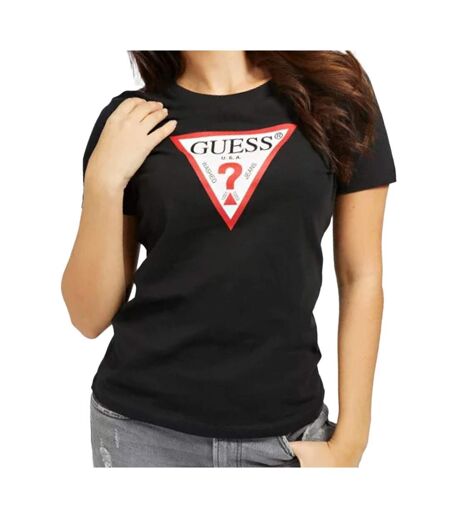 T-shirt Noir Femme Guess Tatiana - L