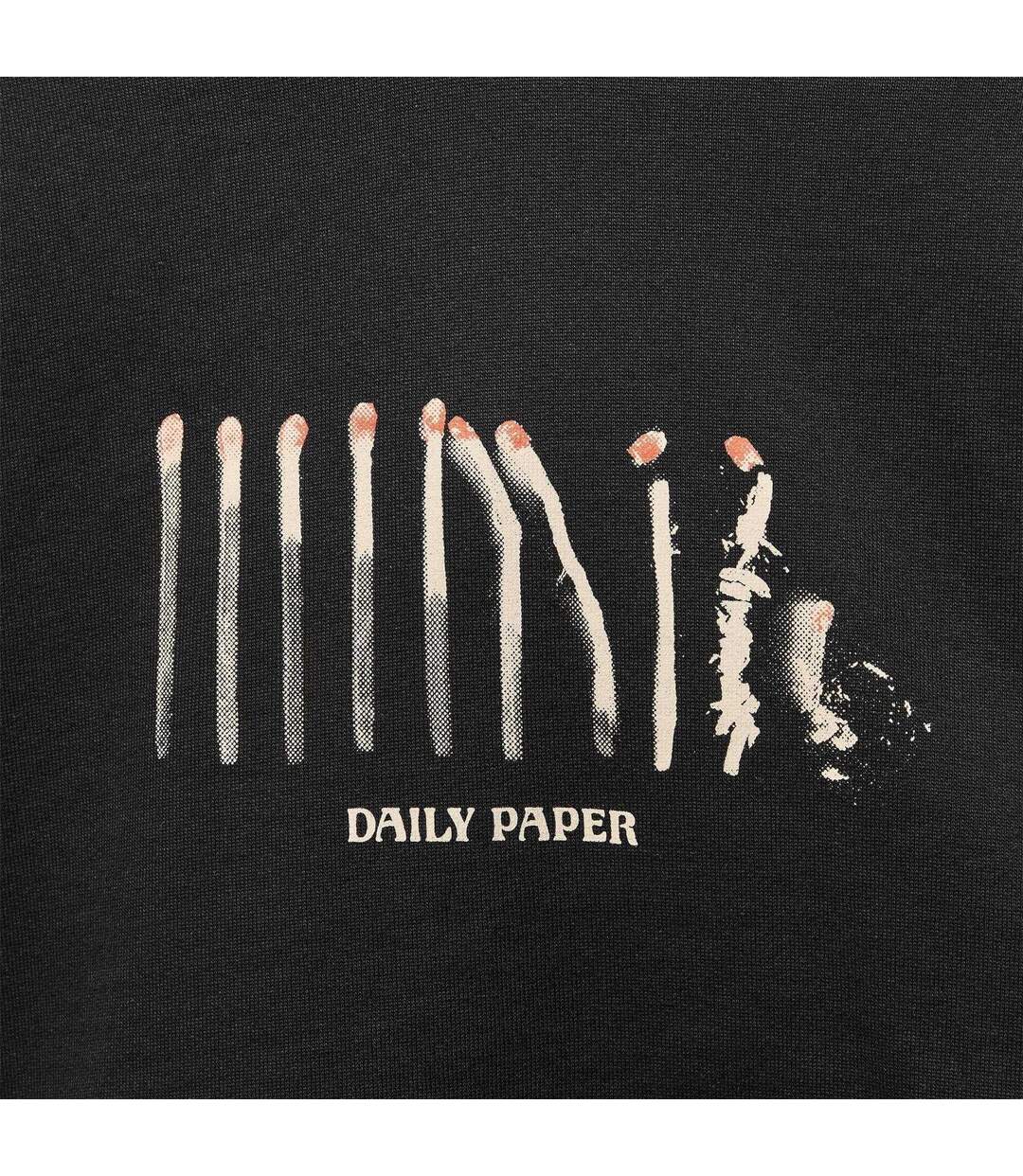 Sweat À Capuche Homme Noir Daily Paper-4