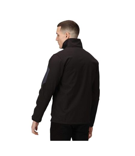 Veste Softshell Arcola Homme Noir Gris Phoque Regatta