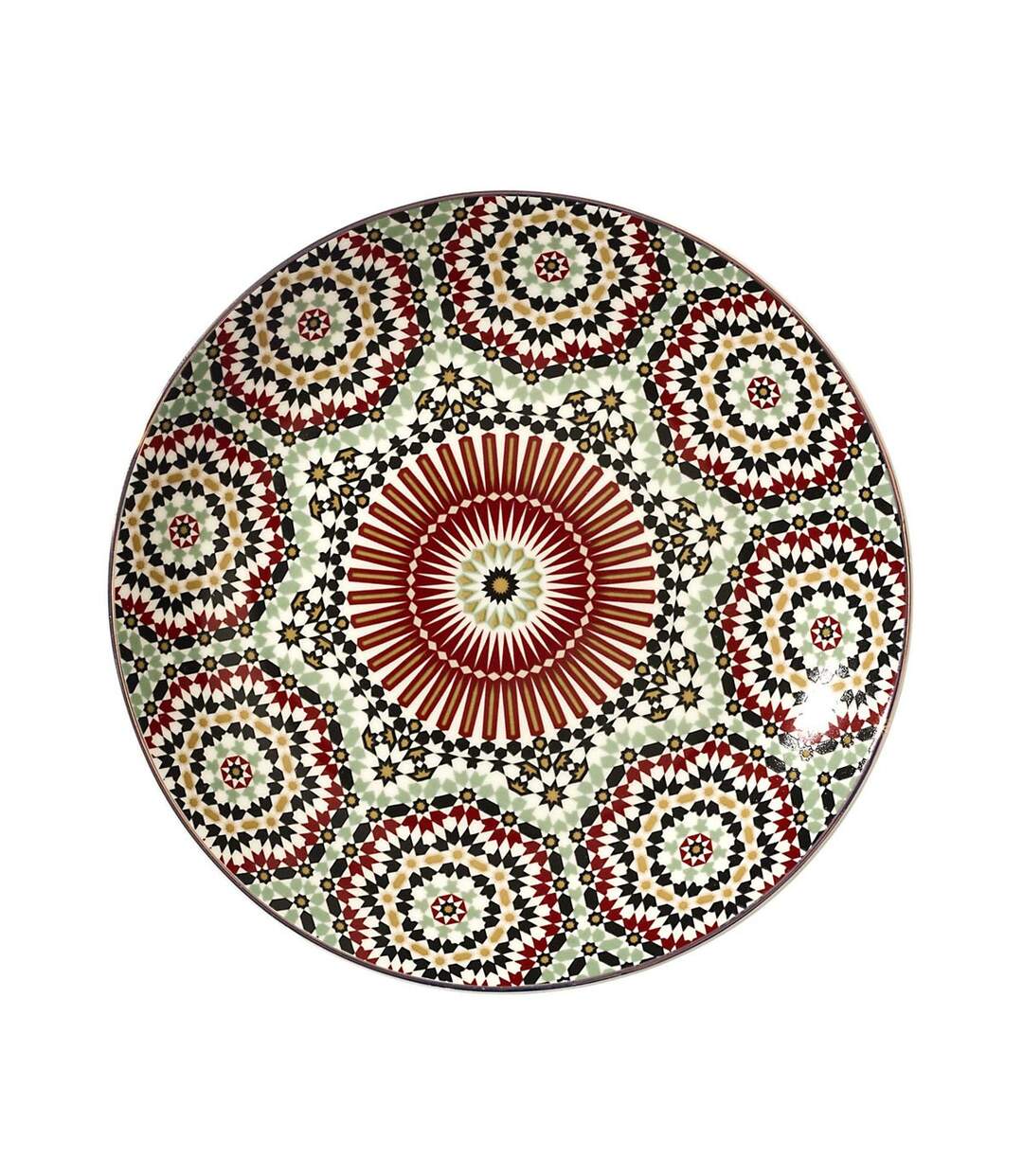 Lot de 6 Assiettes à Dessert Zahra 20cm Multicolore-1
