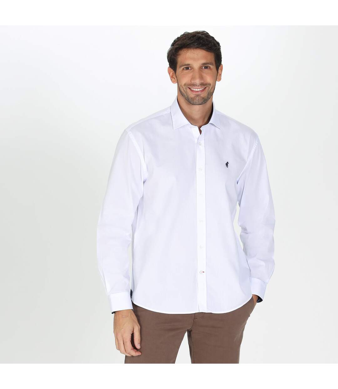 Chemise popeline manches longues en coton COCKER