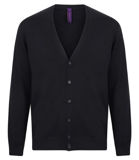 Gilet boutonné cardigan - HOMME - H722 - bleu marine