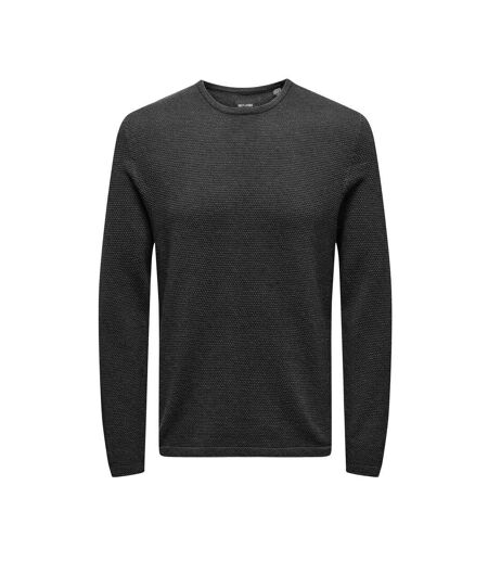 Pull Gris Anthracite Homme Only & Sons Spanter - L