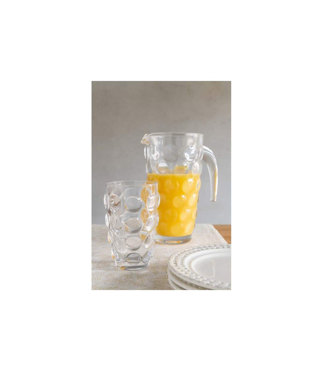 Carafe Design en Verre Loupe 1L Transparent-2