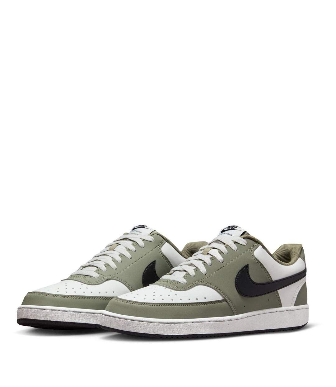 Mens Vision Low Leather Trainers Sage White Sage Nike-3