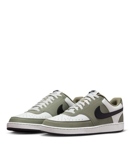 Mens Vision Low Leather Trainers Sage White Sage Nike