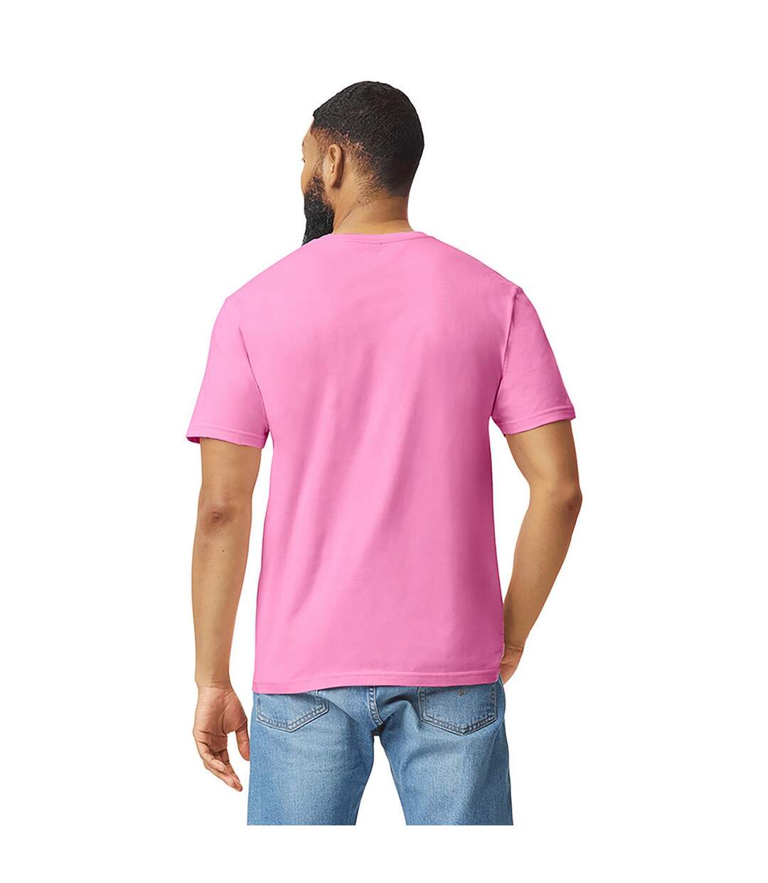 T-shirt Motif/style Uni Softstyle Adulte Violet Fuchsia Gildan-3