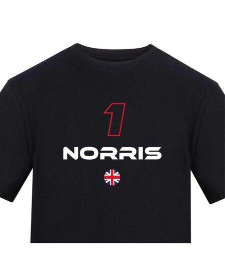 Mens Lando Norris Graphic Print T-shirt Black AWD