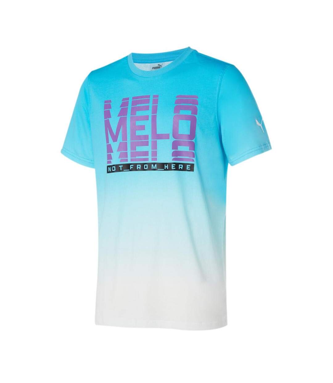 T-shirt Bleu Homme Puma Melo Fade - M-1