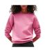 Sweat rose femme tommy hilfiger flag crew1-1