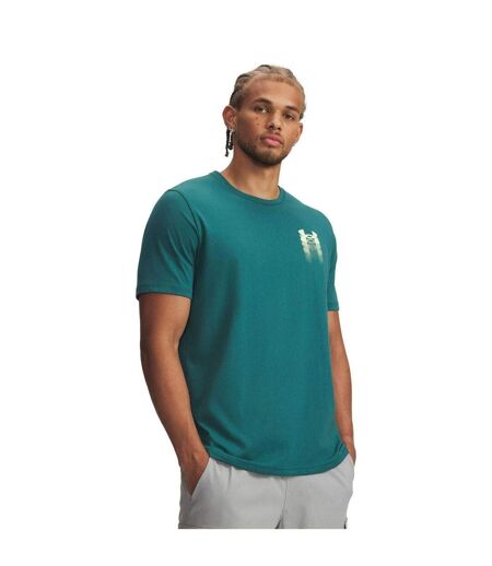 T-shirt Motif/style Logo Homme Vert Under Armour