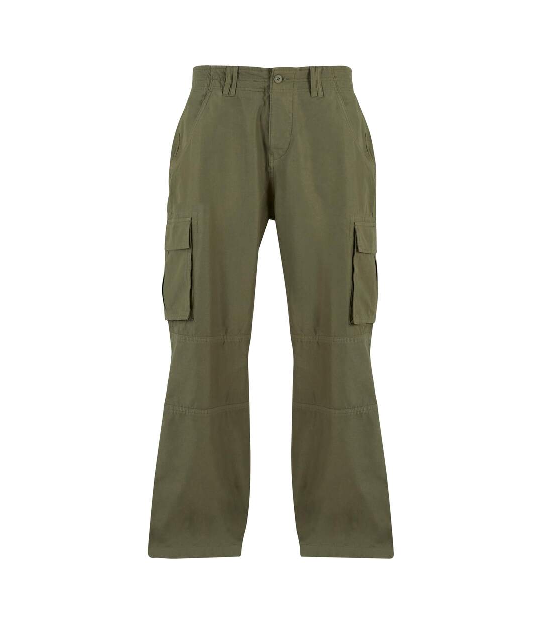 Pantalon À Poches Classic Homme Olive Build Your Brand-1