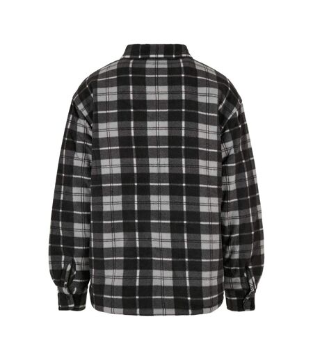 Veste-chemise Motif/style Motif Écossais Homme Noir Blanc Urban Classics