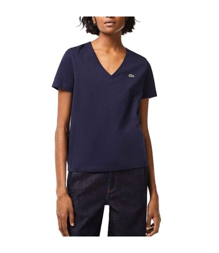 T-shirt femme bleu Lacoste