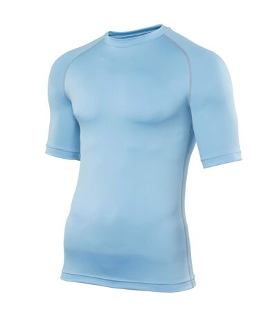 Base layer sport à manches courtes homme bleu clair Rhino