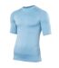 Base layer sport à manches courtes homme bleu clair Rhino