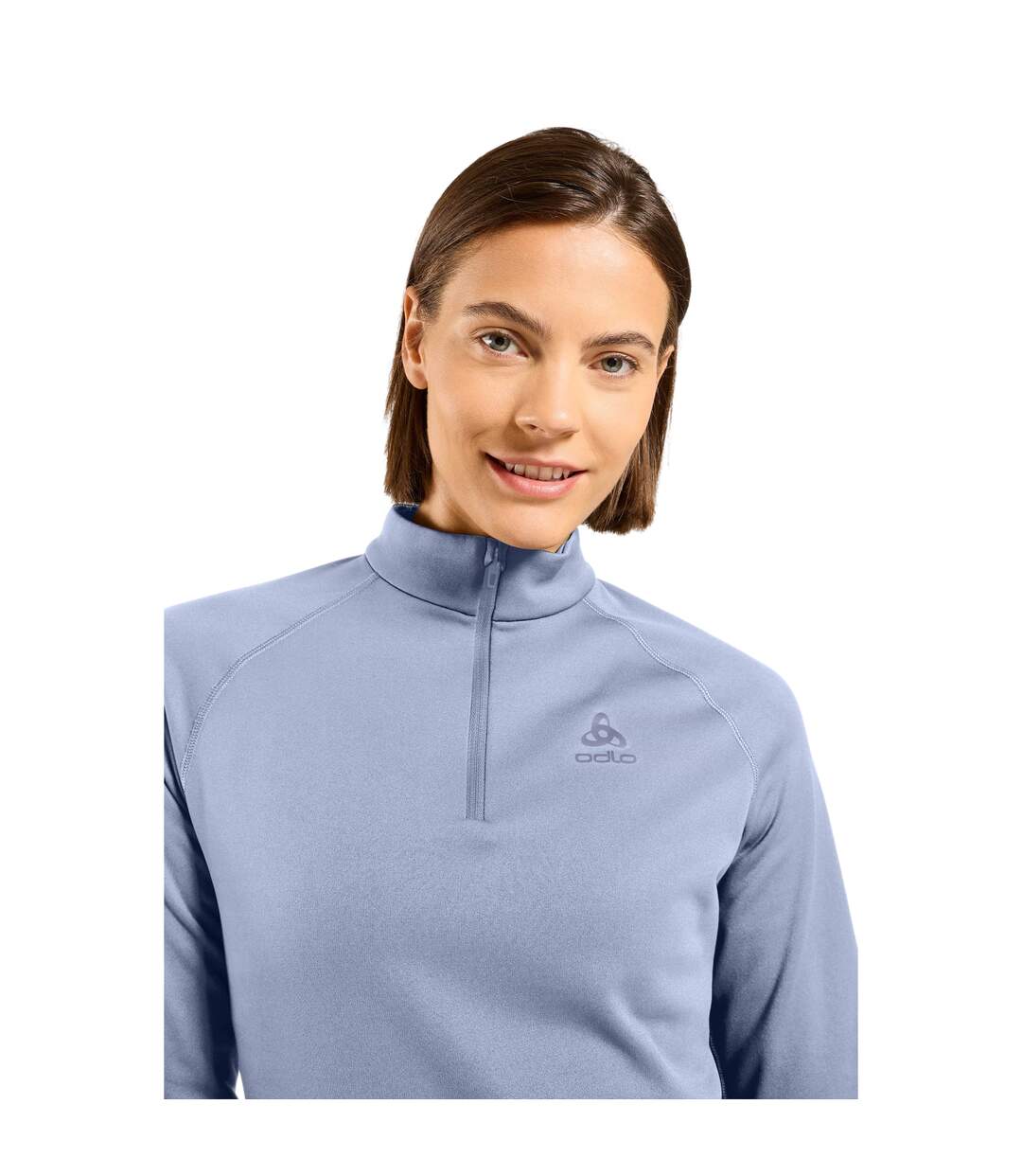 Haut Polaire Manches Longues Besso Femme Violet Foncé Odlo-4