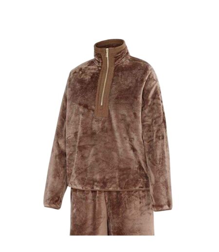 Womens/ladies Funnel Neck Loungewear Set Fig Biba