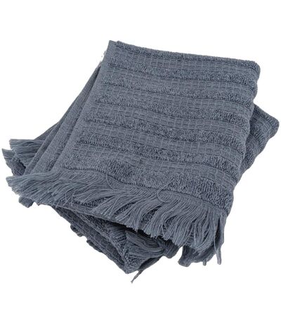 Serviette invité coton collection DENIM A rayures