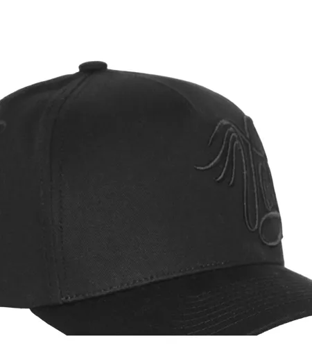 Casquette trucker avec broderie 3D côté Chi Black Vondutch
