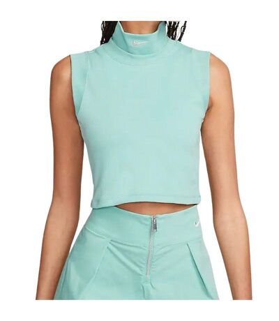 Womens/ladies Sleeveless Crop Top Mint Nike