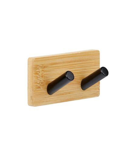 Patère Adhésive en Bambou Stiky 9cm Naturel