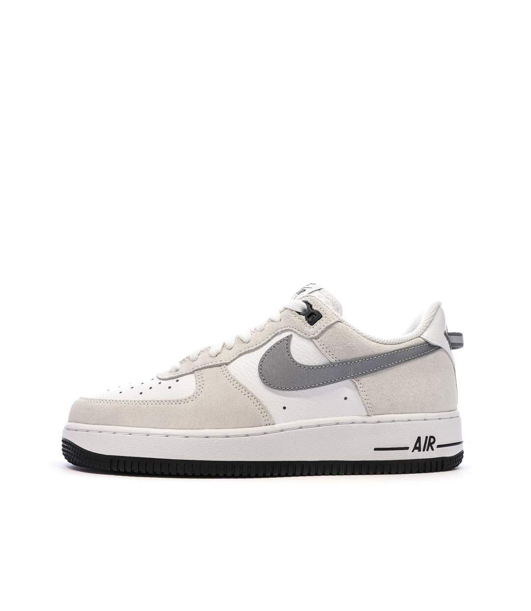 Baskets blanc/gris homme nike air force 1 '07 lv8-1