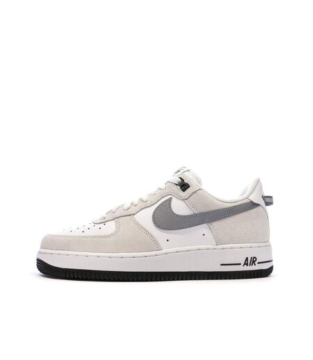 Baskets blanc/gris homme nike air force 1 '07 lv8