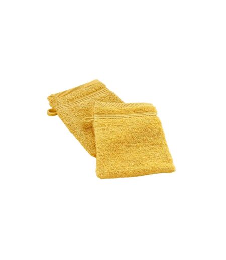 Lot de 2 Gants de Toilette Tendresse 15x21cm Mimosa