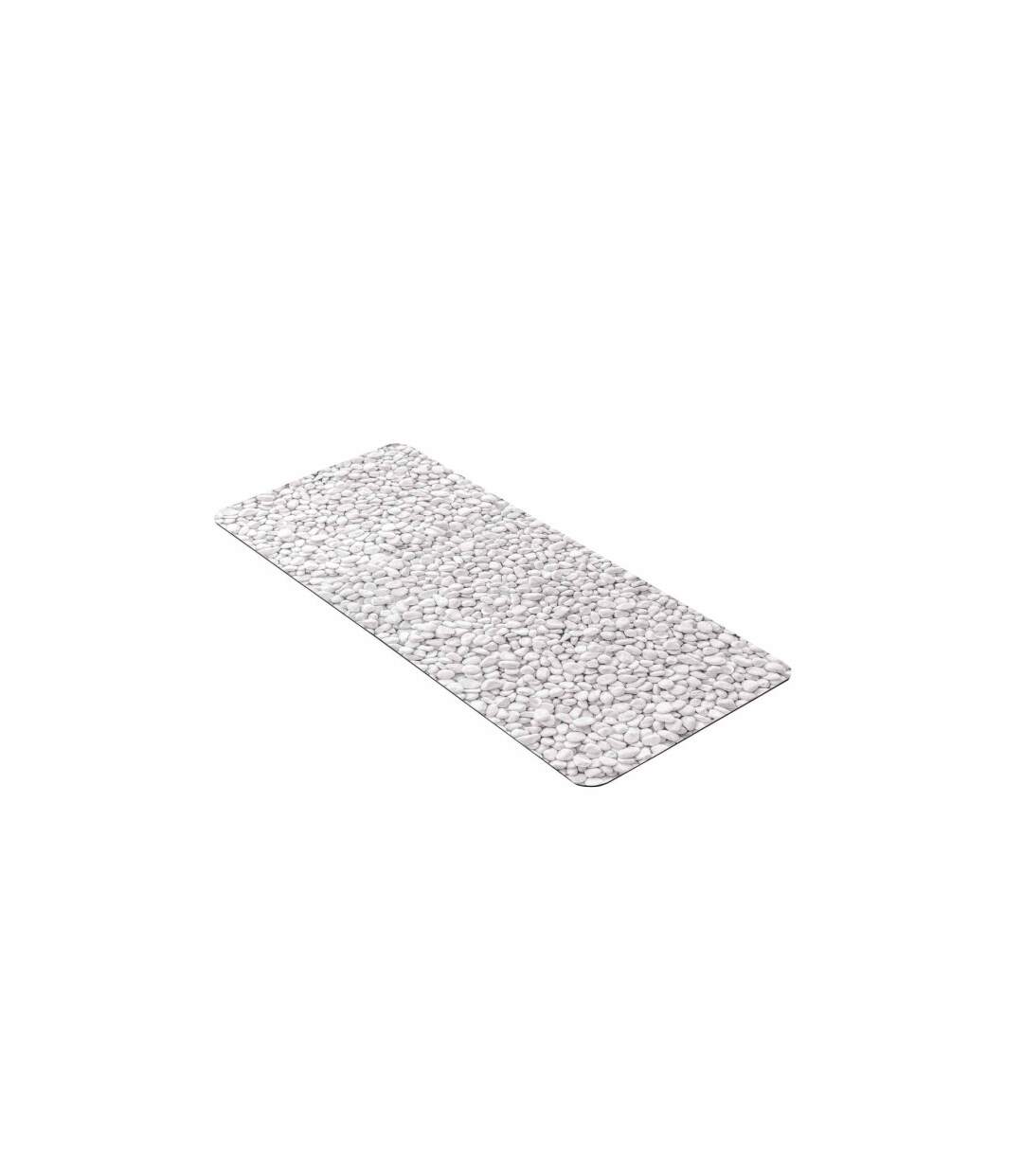 Tapis de Bain Imprimé Leandra 50x120cm Gris-4