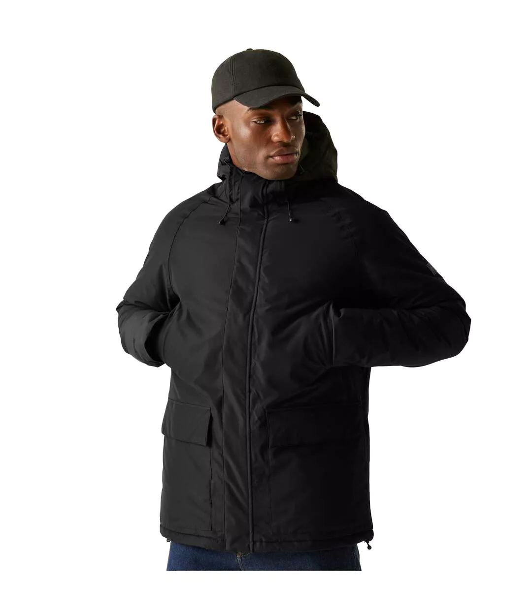 Veste Imperméable Savon Homme Noir Gris Foncé Regatta-1