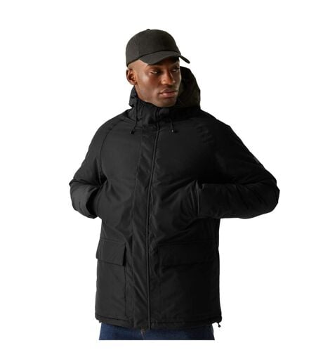 Veste Imperméable Savon Homme Noir Gris Foncé Regatta