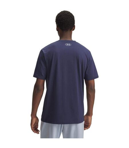 Mens Camo Box T-shirt Blue Under Armour