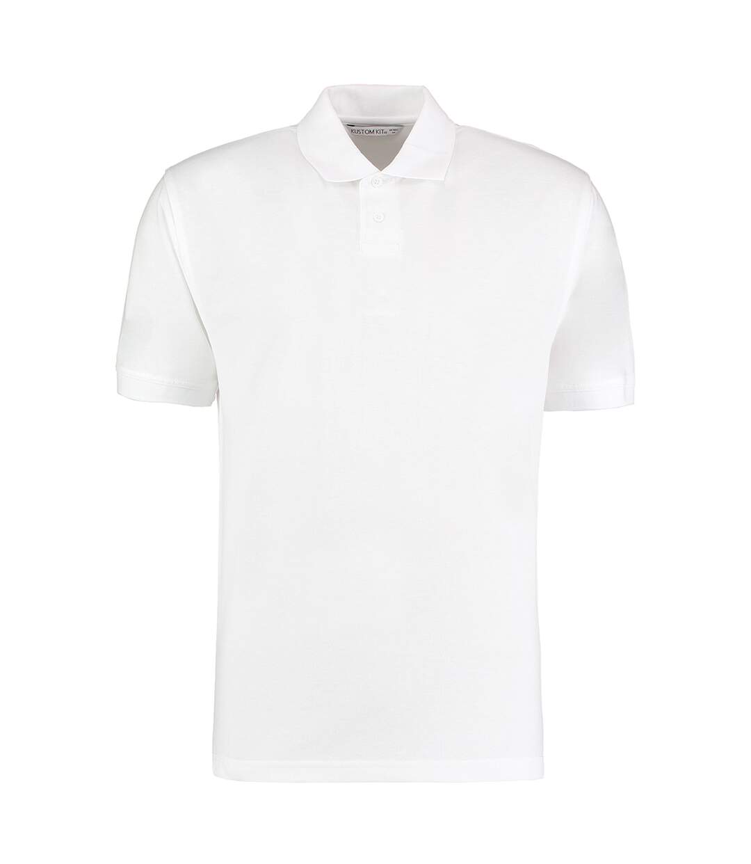 T-shirt polo hommes blanc Kustom Kit-1