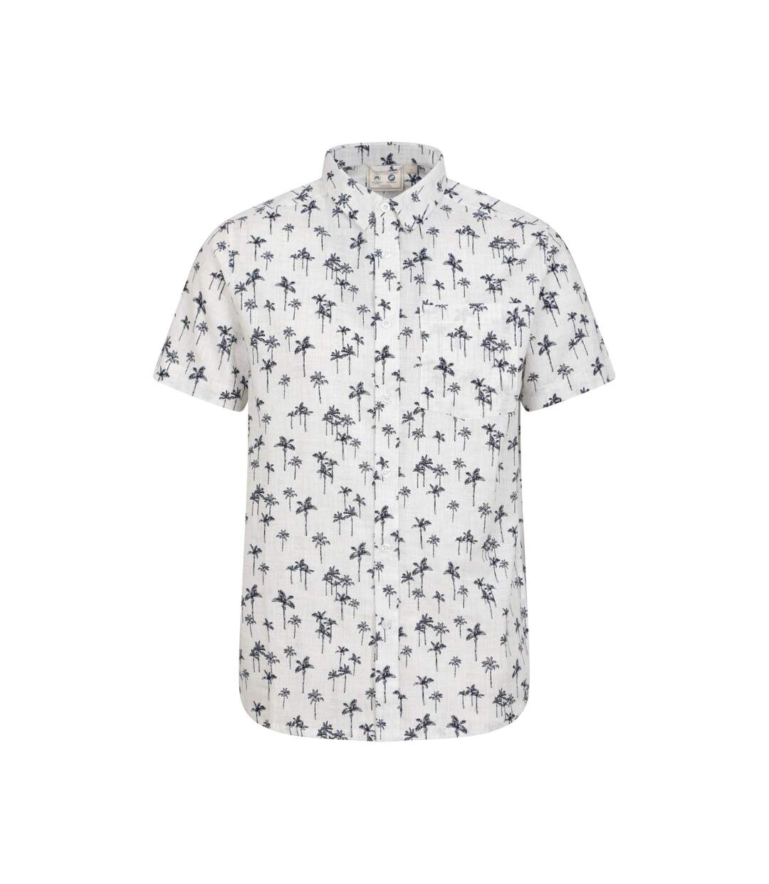 Mens Preston Illustration Palm Tree Shirt Off White Mountain Warehouse-1