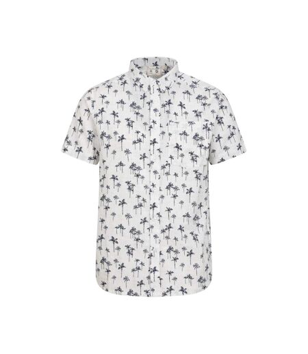Mens Preston Illustration Palm Tree Shirt Off White Mountain Warehouse