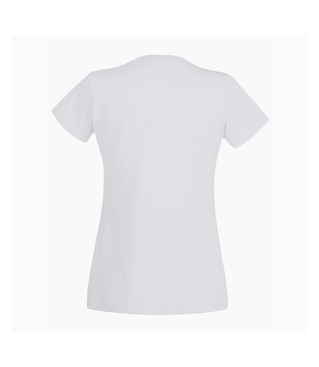 T-shirt manches courtes femme blanc Fruit of the Loom