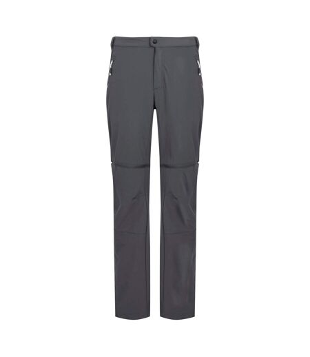 Pantalon À Taille Semi-élastiquée 2-en-1 Mountain Homme Gris Noir Regatta